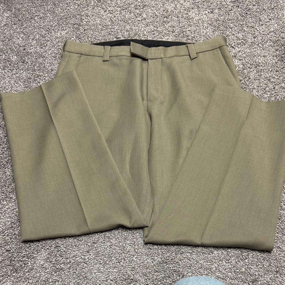 Kenneth Cole Reaction Stylish Tan Dress Pants 33x30